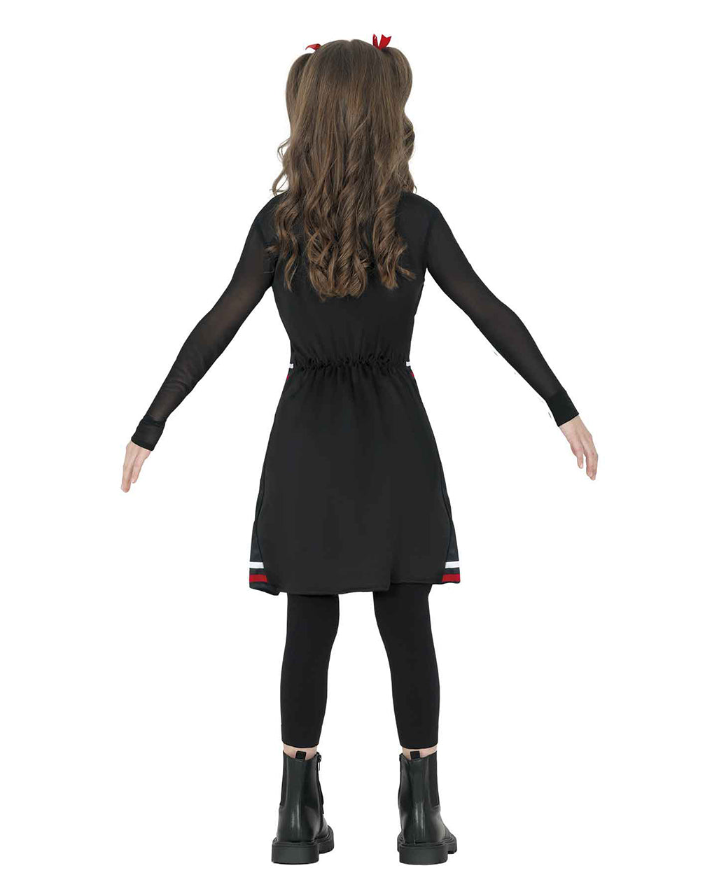Gothic Cheerleader Kostüm für Kinder