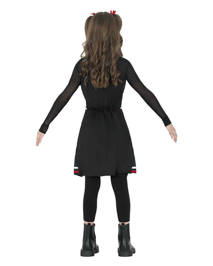 Gothic Cheerleader Kostüm für Kinder