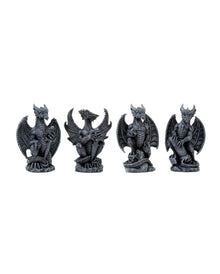 4er Set Gothic Drachen stehend
