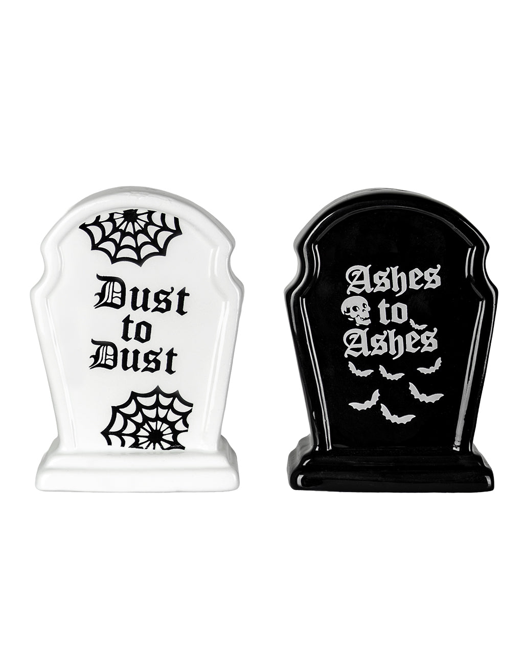 Gothic Grabstein Salz & Pfefferstreuer Set
