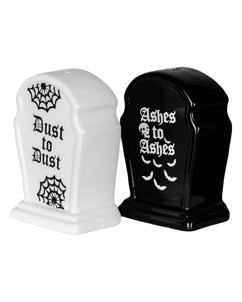 Gothic Grabstein Salz & Pfefferstreuer Set