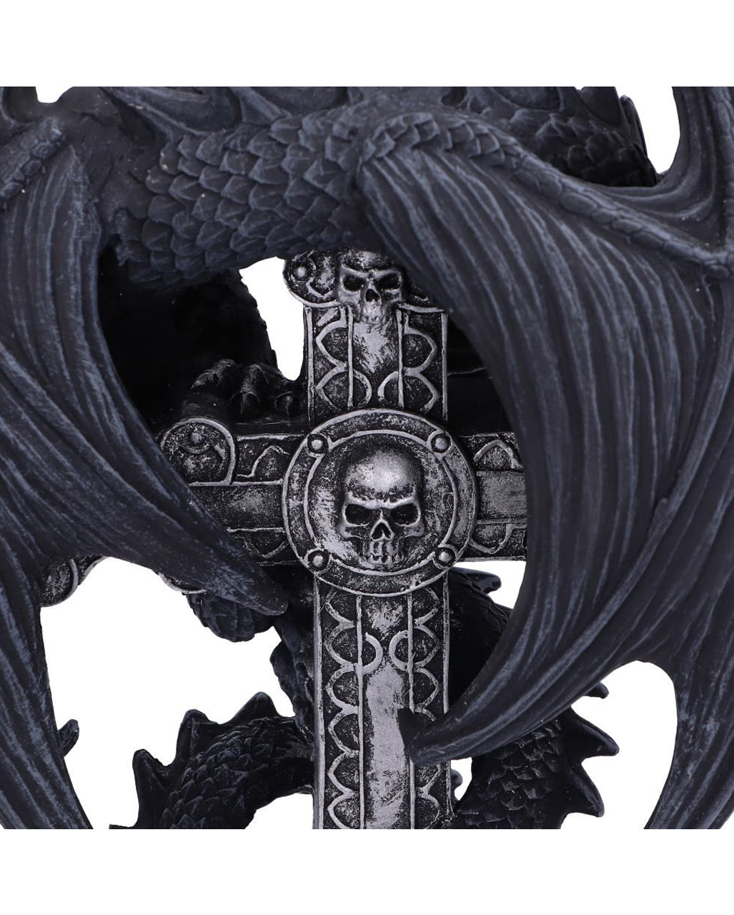 Gothic Drachen Kerzenständer 26,5cm