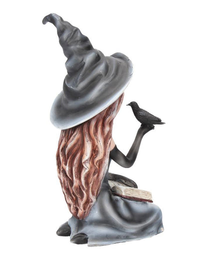 Hexenfigur Regan mit Rabe 15cm