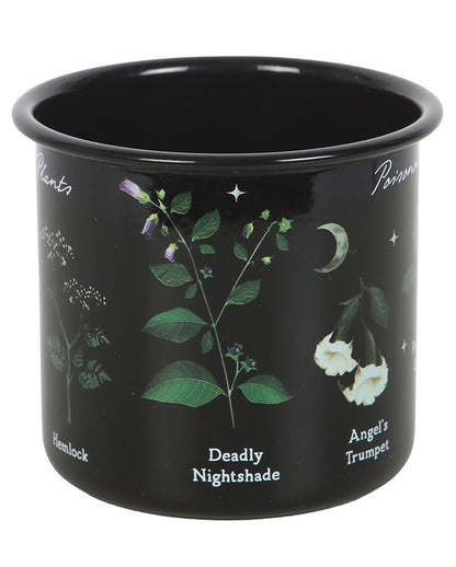 Gothic Kaffeebecher mit Giftpflanzen als Motiv