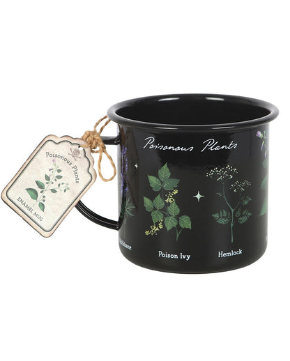 Gothic Kaffeebecher mit Giftpflanzen als Motiv