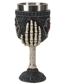 Gothic Kelch mit Skelett Liebespaar 18,5cm