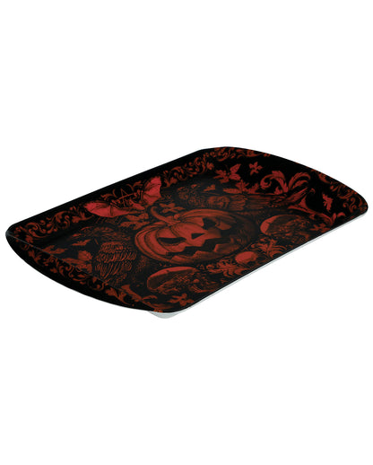 Halloween Tablett Gothic Kürbis 24x39cm