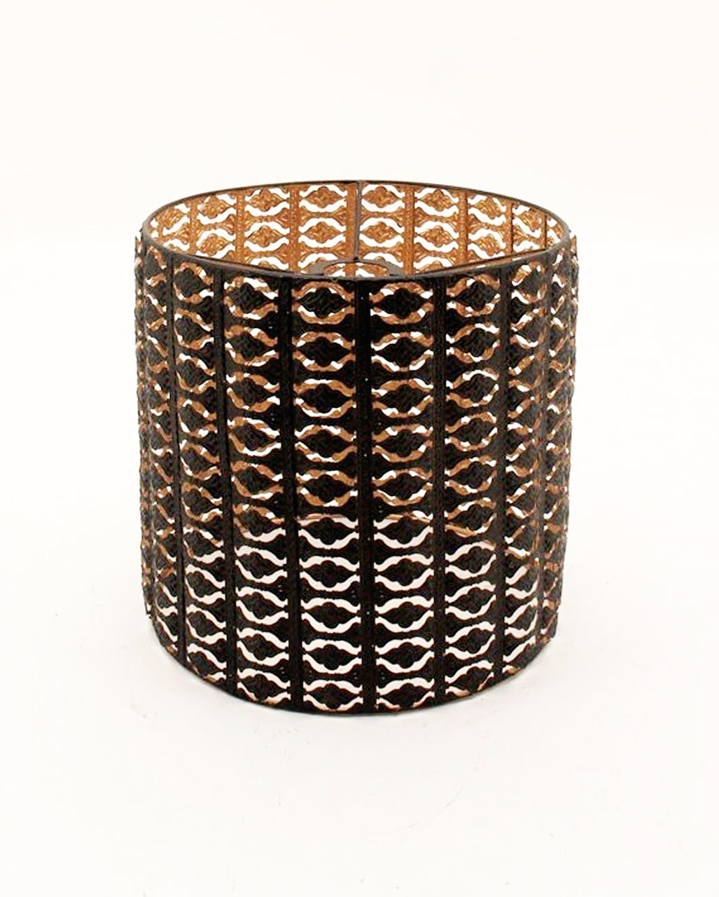 Gothic Metall-Lampenschirm Schwarz-Gold 26cm