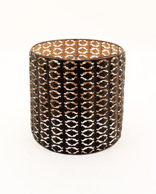 Gothic Metall-Lampenschirm Schwarz-Gold 26cm