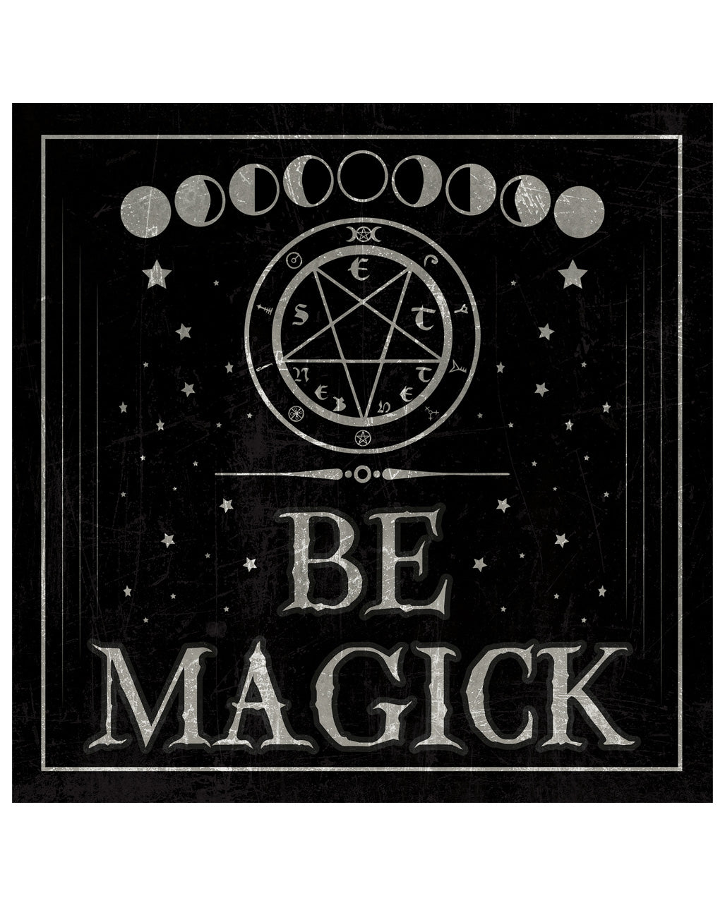 Vintage Metallschild "Be Magick" 20cm