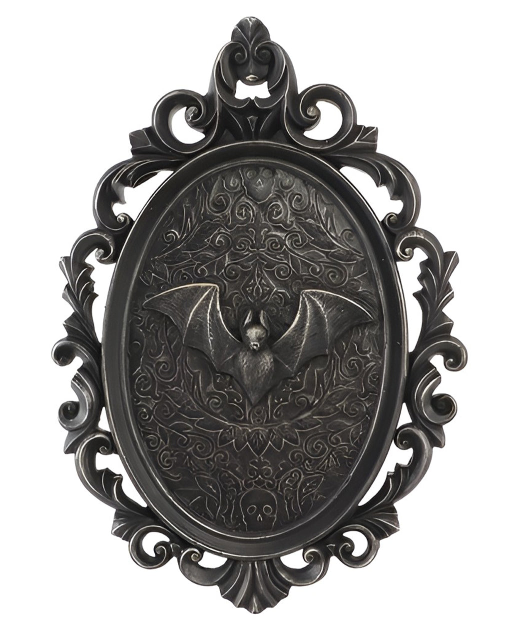 Gothic Bilderrahmen mit Fledermaus Relief 25cm