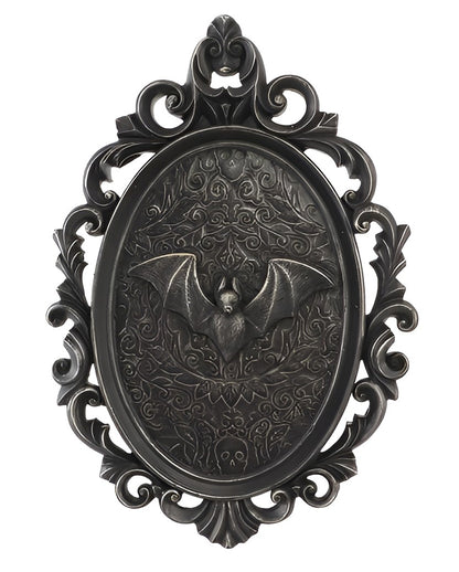 Gothic Bilderrahmen mit Fledermaus Relief 25cm