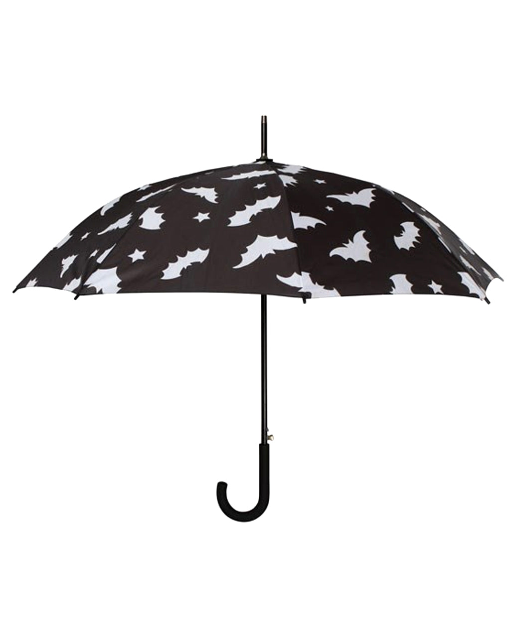 Gothic Umbrella With Bats Motif
