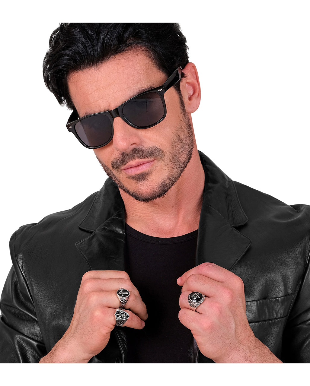 Gothic Ringe als Kostümaccessoire 3er-Set