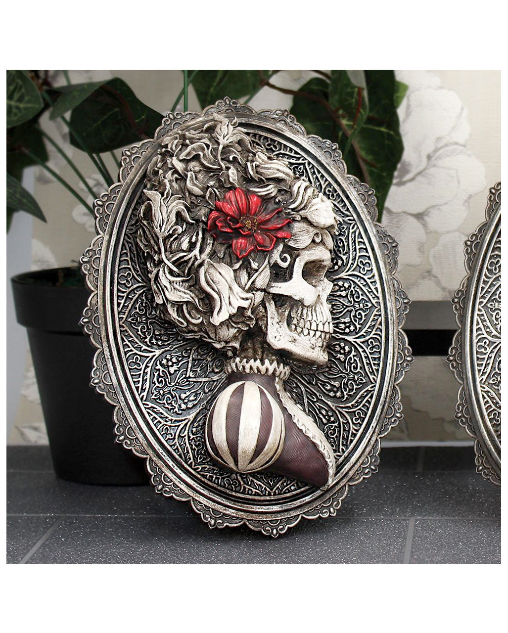 Gothic Skelett Dame Day of the Dead Wand- & Standbild