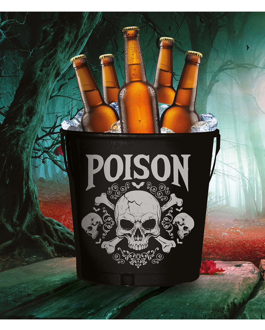 Metall Behälter Gothic Skull "Poison"