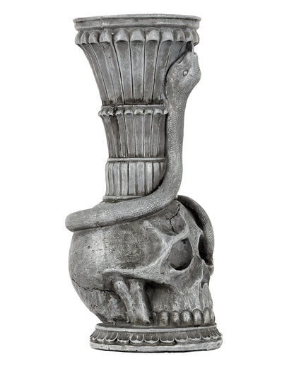 Gothic Totenkopf & Schlange Kerzenhalter 25cm