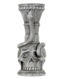 Gothic Totenkopf & Schlange Kerzenhalter 25cm
