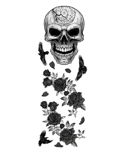 Totenkopf Gothic Wanddekoration