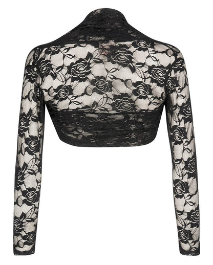 Victorian Spitzenbolero schwarz