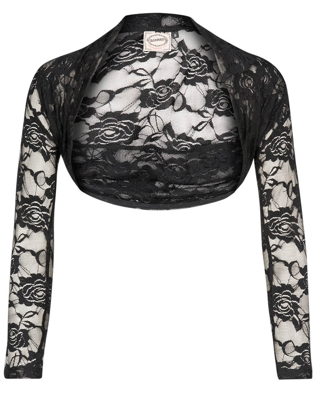 Victorian Spitzenbolero schwarz