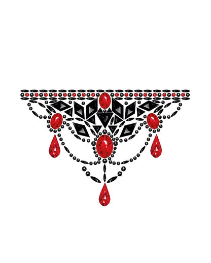 Gothic Glitzersteinchen Halskette Selbstklebend
