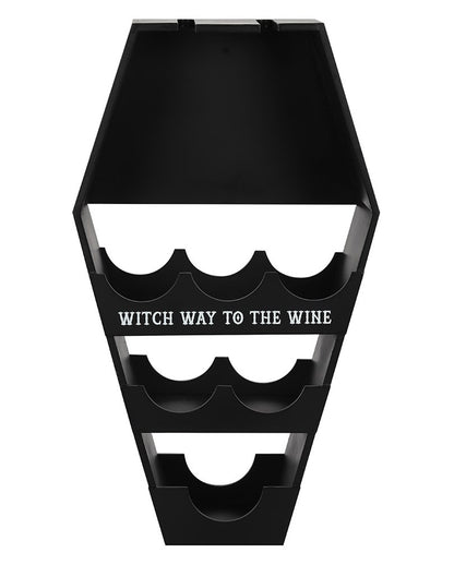 Sarg Weinregal als Gothic Deko 62cm