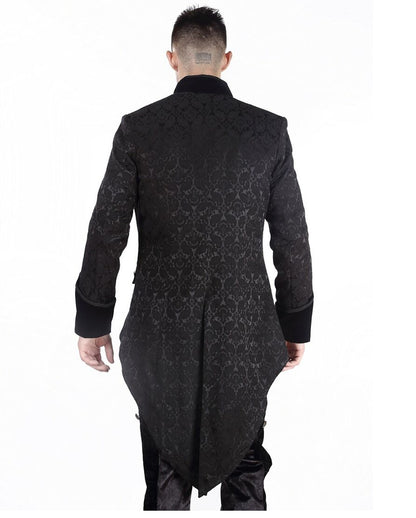 Brokat Herren Gehrock schwarz