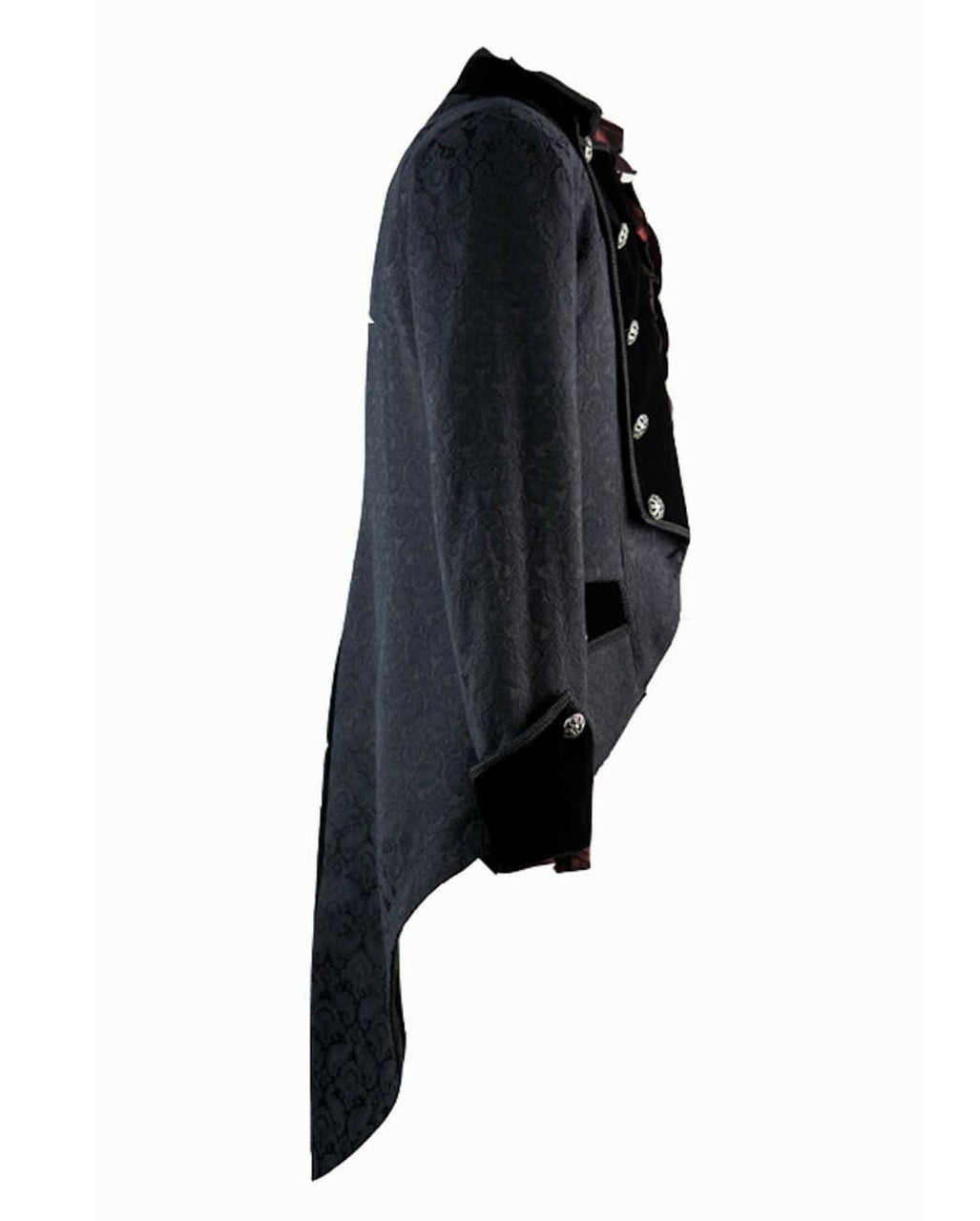 Brokat Herren Gehrock schwarz