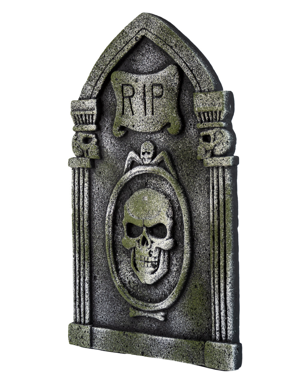 R.I.P. Gravestone With Skulls & Pillars 53cm