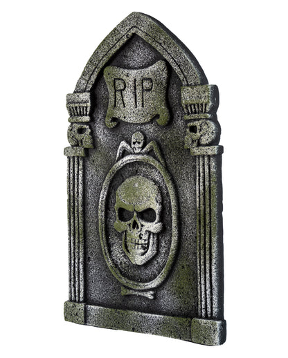 R.I.P. Gravestone With Skulls & Pillars 53cm