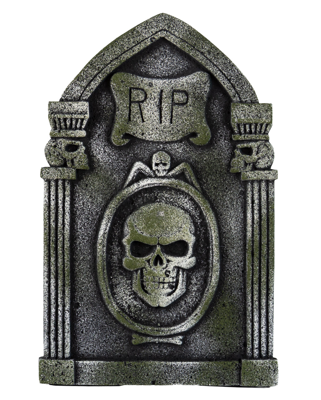 R.I.P. Gravestone With Skulls & Pillars 53cm