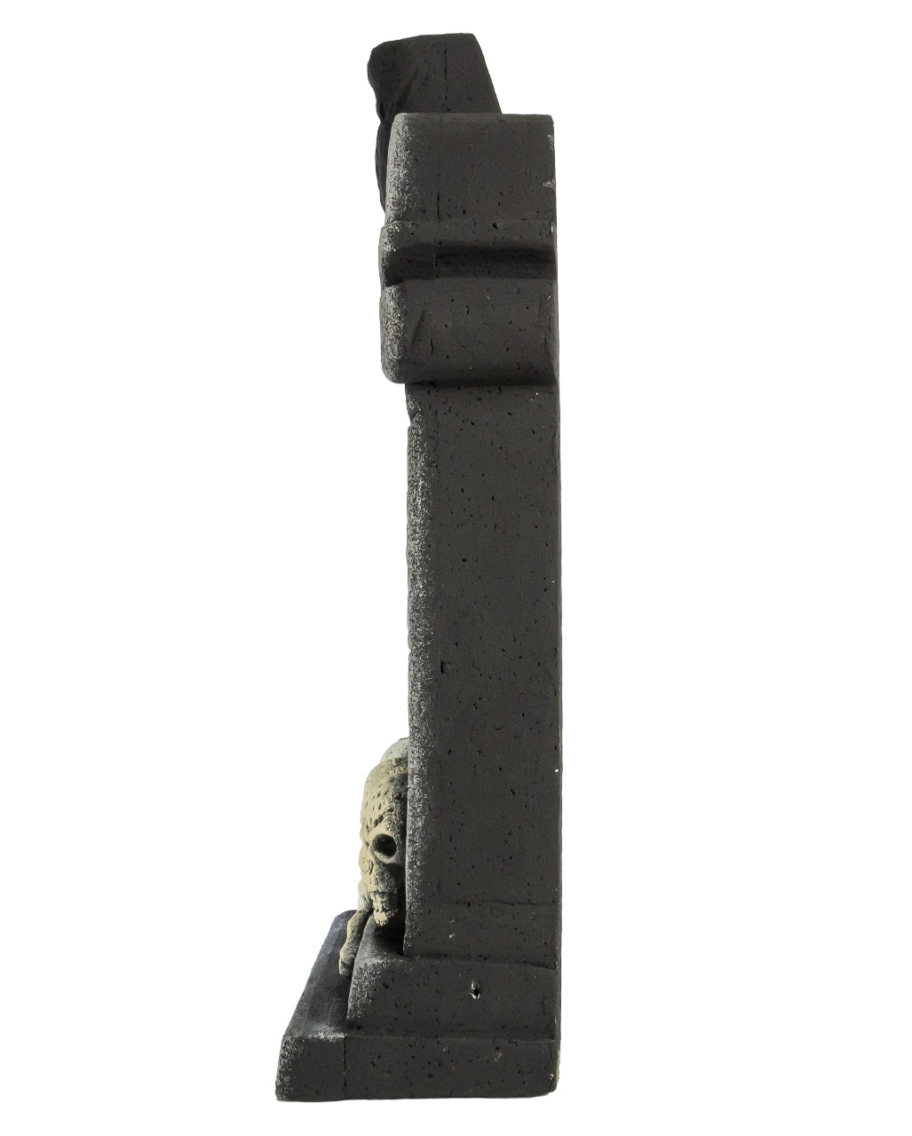 Grabstein mit Rabe & Totenschädel 47cm