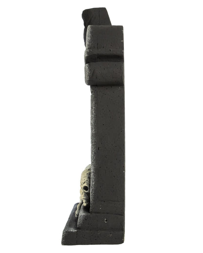 Grabstein mit Rabe & Totenschädel 47cm