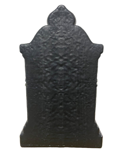 Grabstein mit sich bewegendem Totenkopf & Sound & Licht 39cm