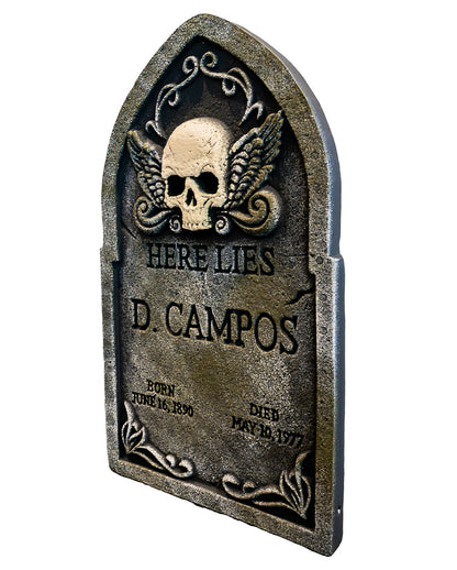 Gravestone With Skull & Wings 55cm