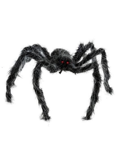 Haarige Spinne Grau-Schwarz Meliert