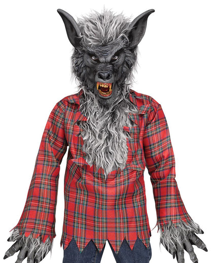 Werwolf Kinderkostüm Grau
