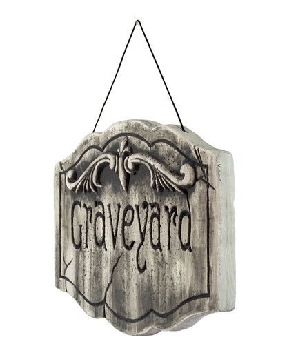 "Graveyard" Hängeschild 29 x 27cm
