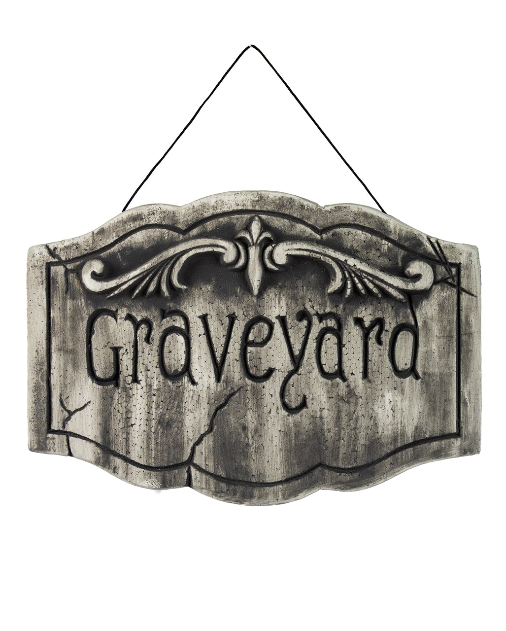 "Graveyard" Hängeschild 29 x 27cm