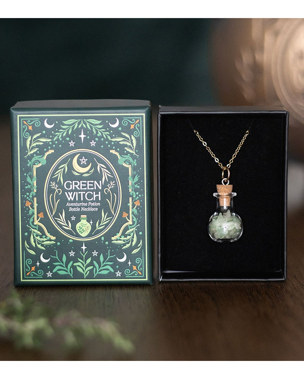 Green Witch Aventurine Zaubertrank Halskette