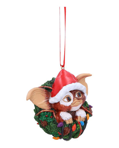 Gremlins Gizmo mit Kranz als Christbaumkugel 10cm