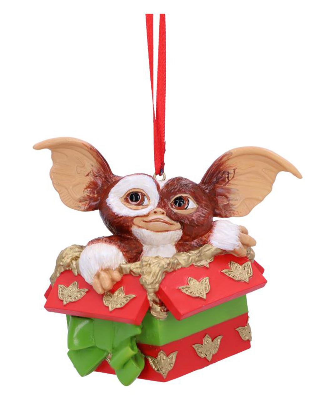 Gremlins Gizmo im Geschenkpaket als Christbaumkugel 10cm
