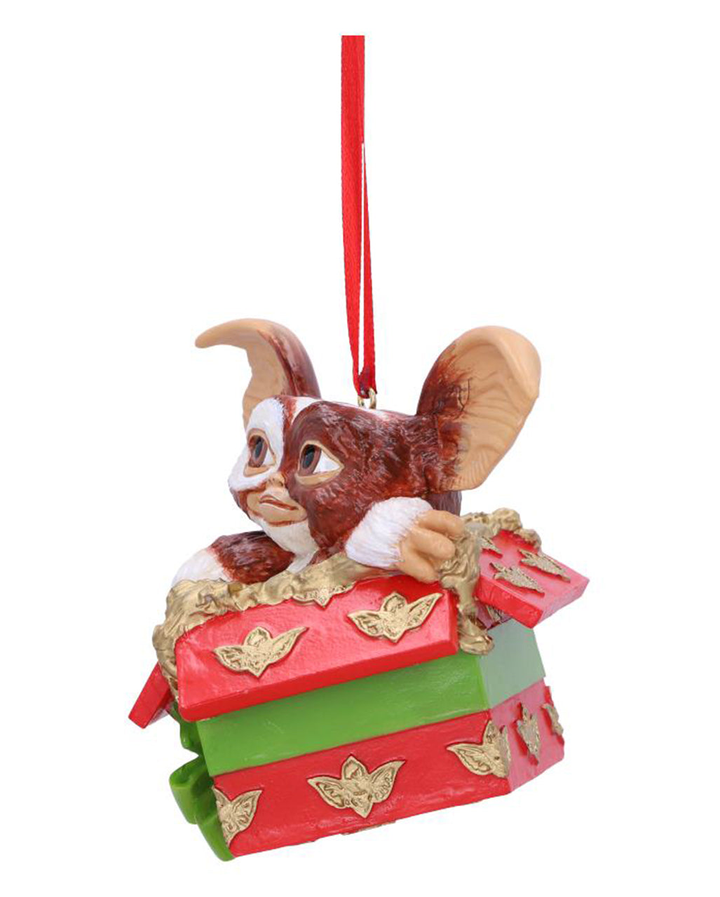 Gremlins Gizmo im Geschenkpaket als Christbaumkugel 10cm