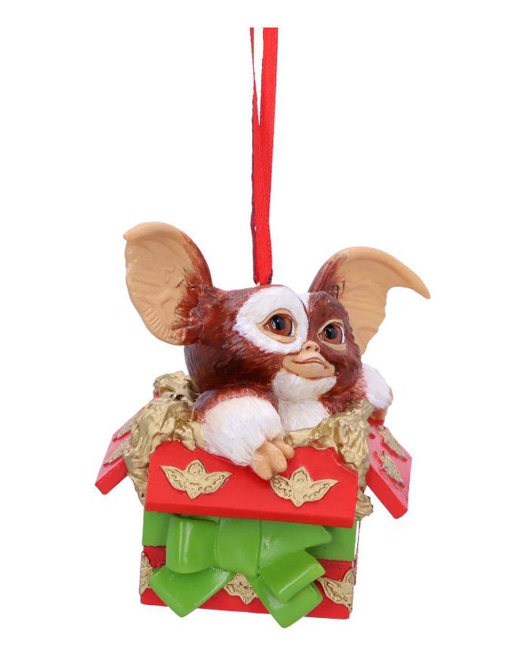 Gremlins Gizmo im Geschenkpaket als Christbaumkugel 10cm