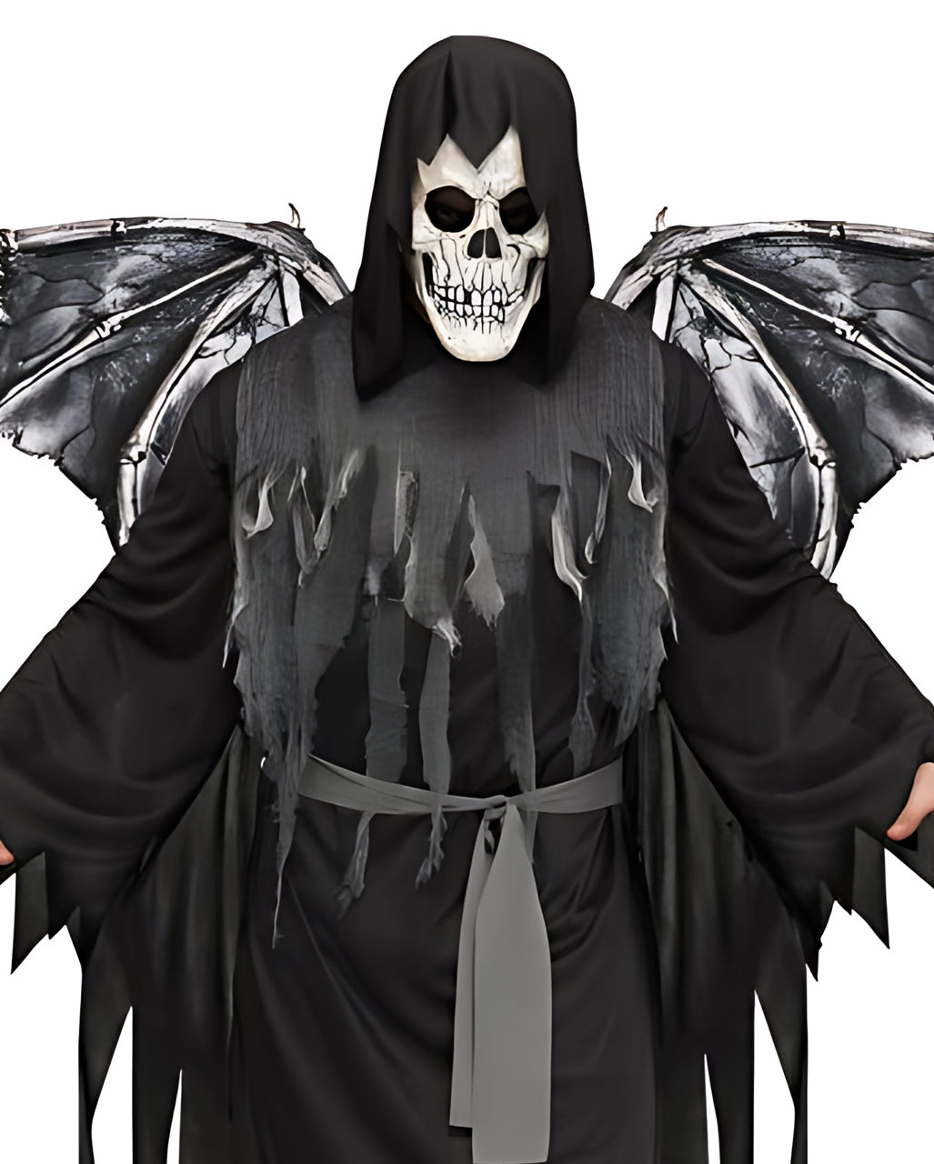 Grim Reaper Männerkostüm mit Flügeln