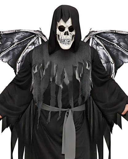 Grim Reaper Männerkostüm mit Flügeln