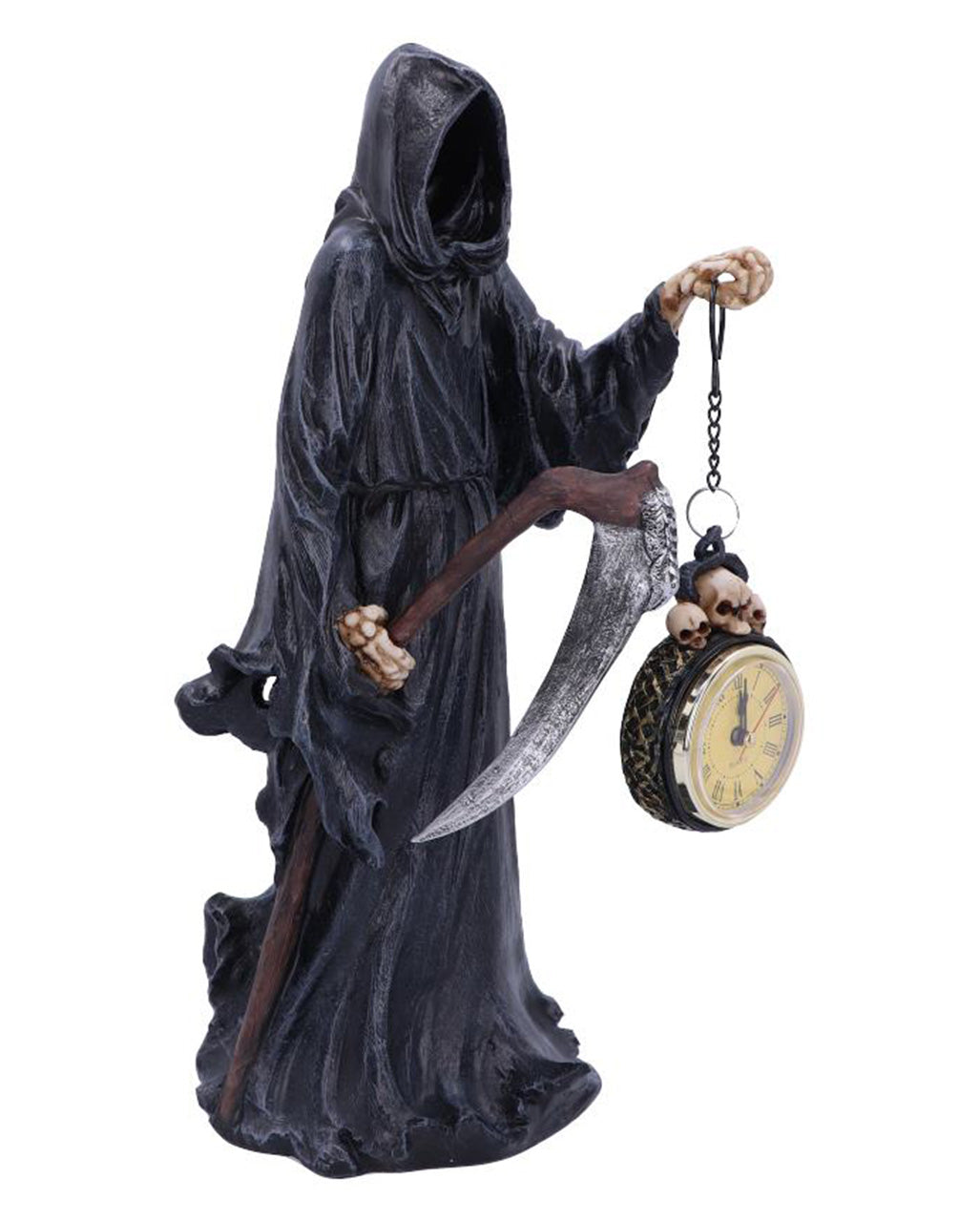 Sensenmann mit Uhr Figur 39,5 cm