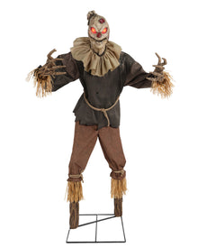 Grim Stalker Scarecrow Animated Halloween Prop 213cm