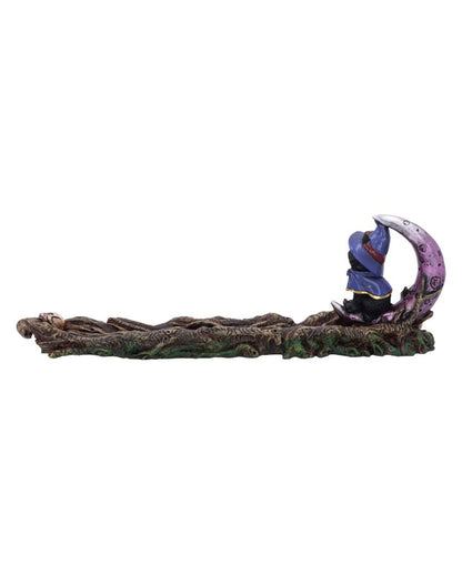 Hexenkatze mit Halbmond Räucherstäbchenhalter 29cm